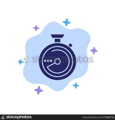 Browse, Compass, Navigation, Location Blue Icon on Abstract Cloud Background