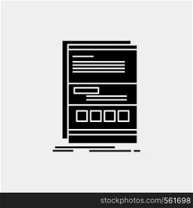 Browser, dynamic, internet, page, responsive Glyph Icon. Vector isolated illustration. Vector EPS10 Abstract Template background