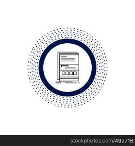 Browser, dynamic, internet, page, responsive Line Icon. Vector isolated illustration. Vector EPS10 Abstract Template background