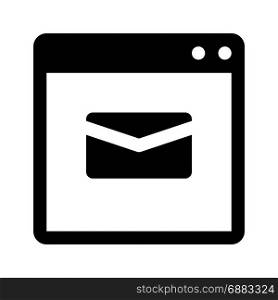 browser email, icon on isolated background