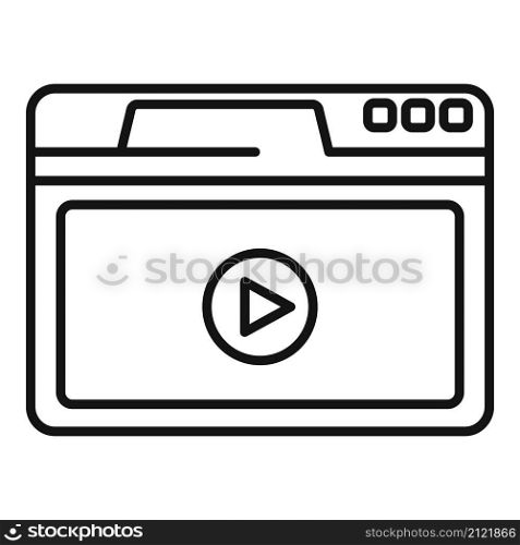 Browser tab icon outline vector. Window computer. Bar interface. Browser tab icon outline vector. Window computer