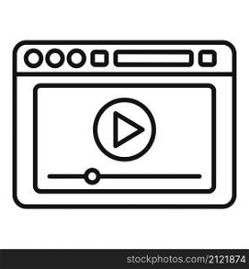 Browser template icon outline vector. Computer interface. Website tab. Browser template icon outline vector. Computer interface