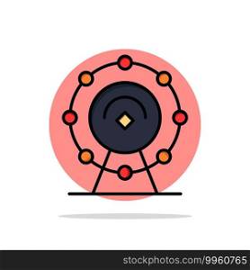 Browser, Wifi, Service, Hotel Abstract Circle Background Flat color Icon