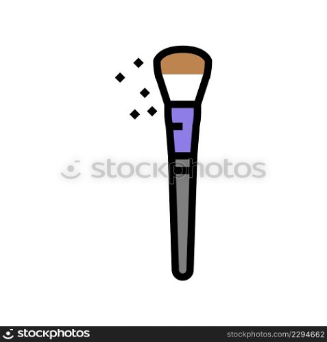 brush accessory color icon vector. brush accessory sign. isolated symbol illustration. brush accessory color icon vector illustration