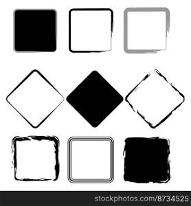 brush diamonds squares. Modern art graphic. Vector illustration. stock image. EPS 10.. brush diamonds squares. Modern art graphic. Vector illustration. stock image. 