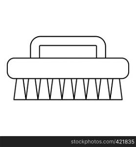 Brush for cleaning icon. Outline illustration of brush for cleaning vector icon for web. Brush for cleaning icon, outline style