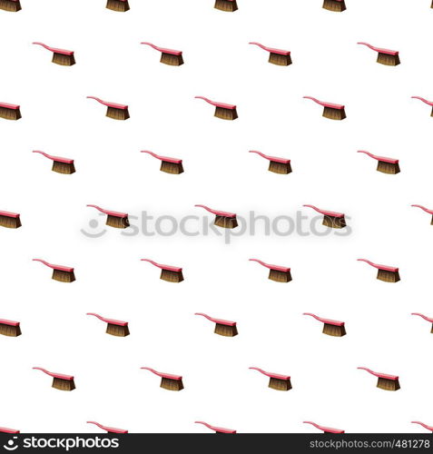 Brush for cleaning pattern seamless repeat in cartoon style vector illustration. Brush for cleaning pattern