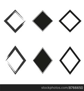brush rhombuses. Abstract geometric design. Vector illustration. Stock image. EPS 10.