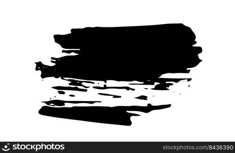 Brush stroke hand drawn grunge texture vector illustration isolated on white background.. Brush stroke hand drawn grunge texture vector illustration isolated on white background