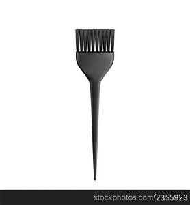 Brush Tool For Hair Paint In Beauty Salon Vector. Brush Hairstylist Accessory For Painting And Coloring Client. Hairbrush Beautician Cosmetology Service Template Realistic 3d Illustration. Brush Tool For Hair Paint In Beauty Salon Vector