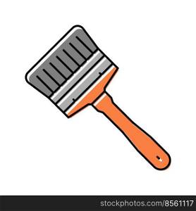 brush tool repair color icon vector. brush tool repair sign. isolated symbol illustration. brush tool repair color icon vector illustration