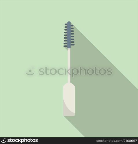 Brush toothpick icon flat vector. Tooth pick. Olive sharp. Brush toothpick icon flat vector. Tooth pick