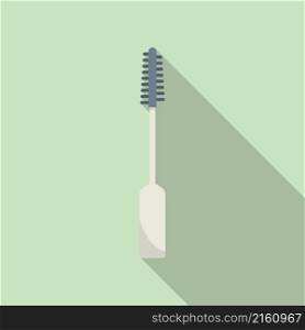 Brush toothpick icon flat vector. Tooth pick. Olive sharp. Brush toothpick icon flat vector. Tooth pick