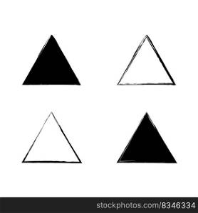 Brush triangles. Layout square. Vector illustration. Stock image. eps 10.. Brush triangles. Layout square. Vector illustration. Stock image.