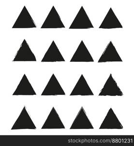 brush triangles. Vector illustration. EPS 10.. brush triangles. Vector illustration.