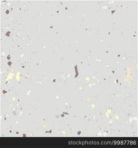 Brushed brown paint cover. Empty aging design element. Grunge rough dirty background. Overlay aged grainy messy template. Distress urban used texture. Renovate wall frame grimy backdrop. EPS10 vector. Color Grunge Texture