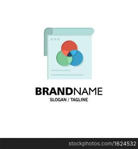 Brusher, Poster, Wallpaper, Fly Business Logo Template. Flat Color