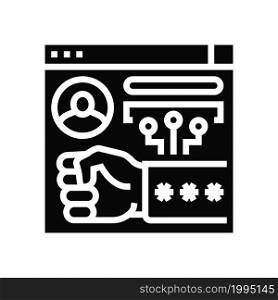 brute-force and dictionary 8 network attacks glyph icon vector. brute-force and dictionary 8 network attacks sign. isolated contour symbol black illustration. brute-force and dictionary 8 network attacks glyph icon vector illustration