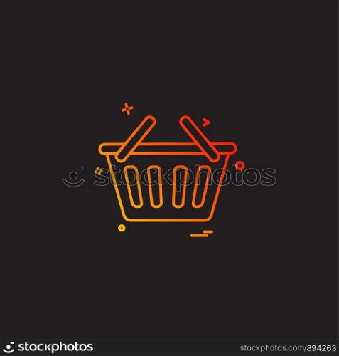 bsket shopping online cart icon