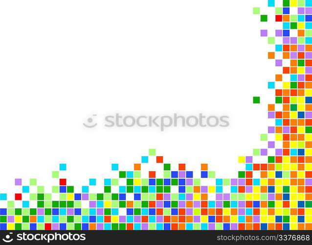bstract background with pixels. Vector