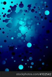 Bubble background in different shades of blue ideal as a desktop