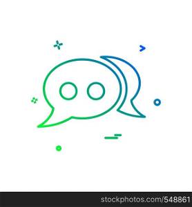 Bubble chat comment forum sms speech icon vector design