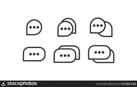 Bubble chat icon. Chat box, message, talk. Vector illustration design.