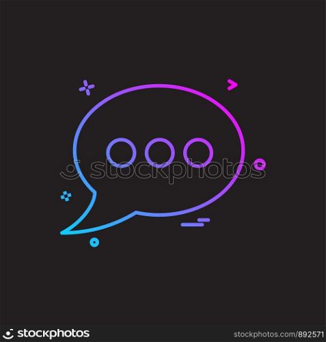 Bubble chat sms text icon vector design