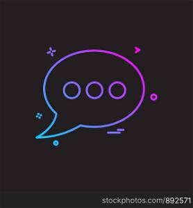 Bubble chat sms text icon vector design