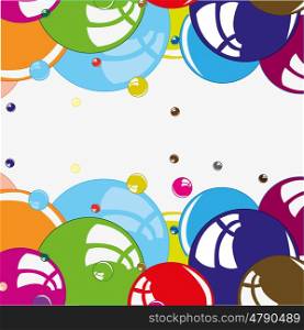 bubble Colour background. Varicoloured bubble on white background is insulated