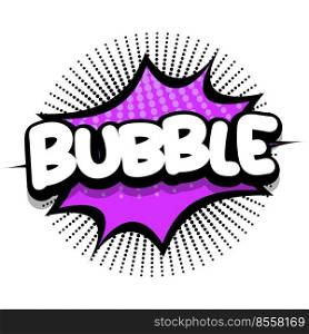 bubble Comic book Speech explosion bubble vector art illustration for comic lovers