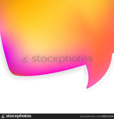 Bubble for speech pink and orange. + EPS8 vector file