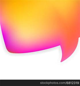 Bubble for speech pink and orange. + EPS8 vector file