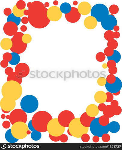 Bubble Frame Vector Background