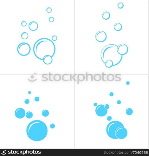 Bubble Icon Collection Design Vector Art Illustration