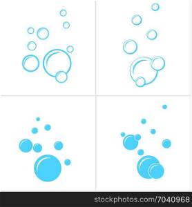 Bubble Icon Collection Design Vector Art Illustration
