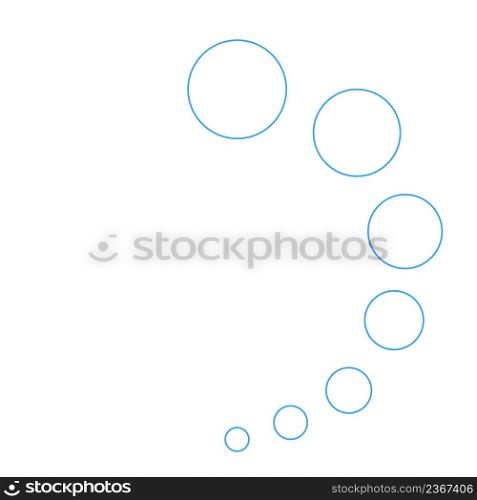 Bubble icon. Illustration of soap balls symbol. Sign foam vector.