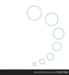 Bubble icon. Illustration of soap balls symbol. Sign foam vector.