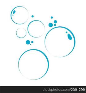 Bubble icon logo vector design