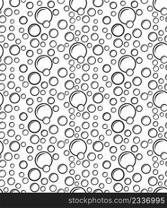 Bubble Icon Seamless Pattern Vector Art Illustration