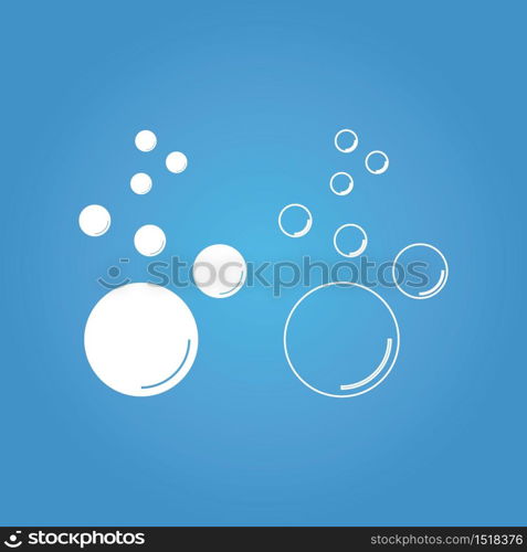 Bubble icon vector illustration design template