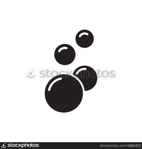 bubble icon vector logo template in trendy flat style