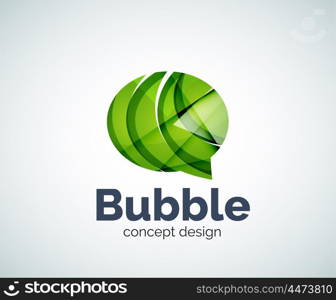 Bubble logo template. Bubble logo template created with abstract geometric overlapping elements