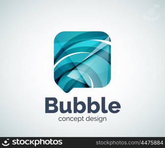 Bubble logo template. Bubble logo template created with abstract geometric overlapping elements