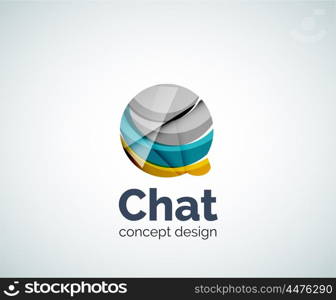 Bubble logo template. Bubble logo template created with abstract geometric overlapping elements