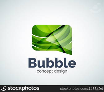 Bubble logo template. Bubble logo template created with abstract geometric overlapping elements