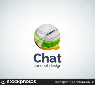 Bubble logo template. Bubble logo template created with abstract geometric overlapping elements