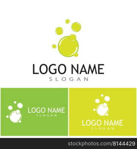 Bubble logo template vector icon illustration