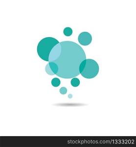 Bubble logo vector icon illustration