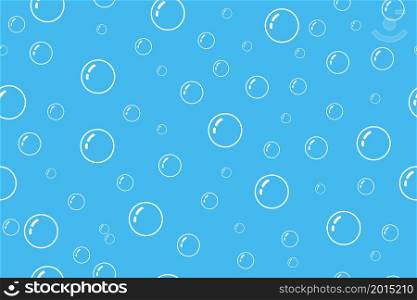 Bubble pattern background. Water and soap bubble seamless pattern. White blue texture. Illustration for clean, shampoo and bathroom. Abstract repeat bubbles on blue background. Vector.. Bubble pattern background. Water and soap bubble seamless pattern. White blue texture. Illustration for clean, shampoo and bathroom. Abstract repeat bubbles on blue background. Vector